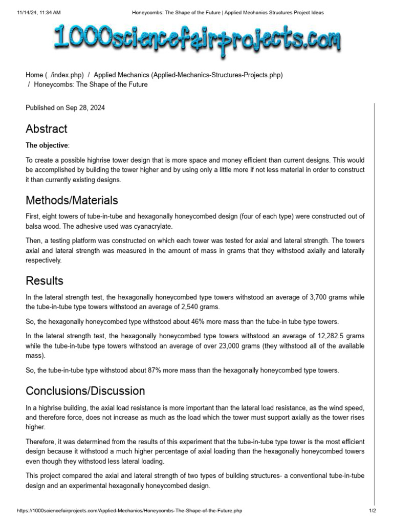 Honeycombs - The Shape of The Future - Applied Mechanics Structures ...