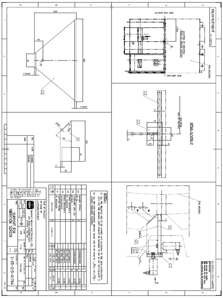 2 55 215 01764 00 Vibration Sensor Support | PDF