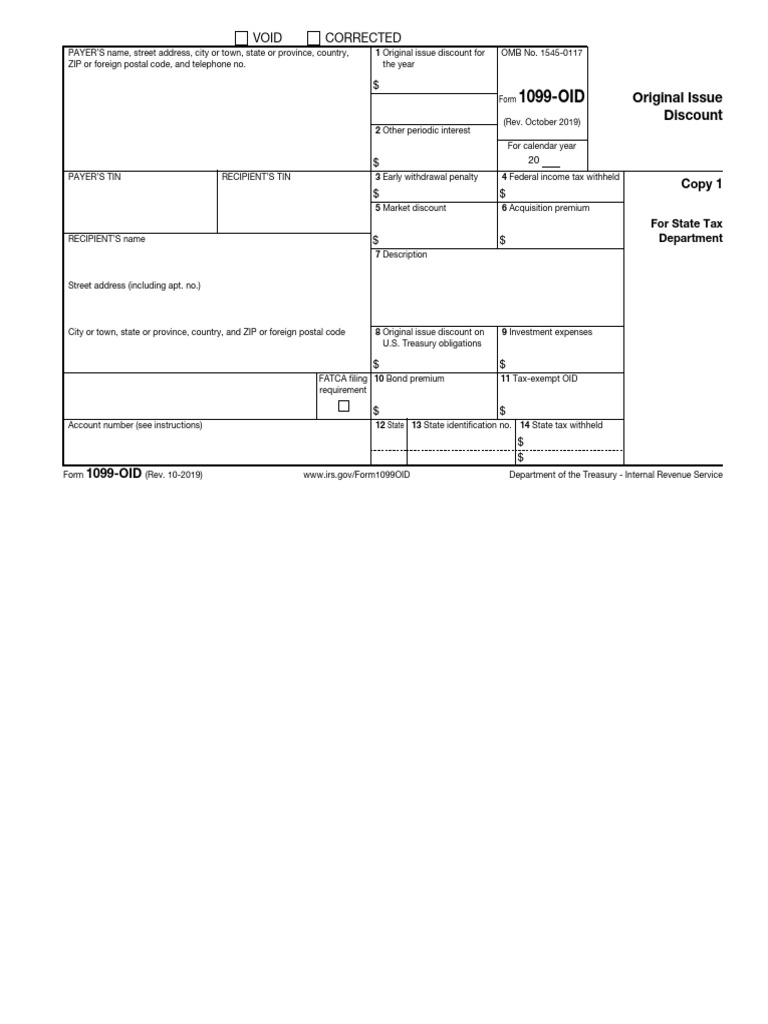 1099-OID Form Overview | PDF | Taxes | Government Finances