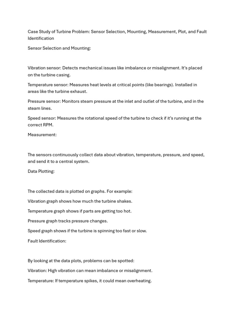 Case Study of Turbine | PDF