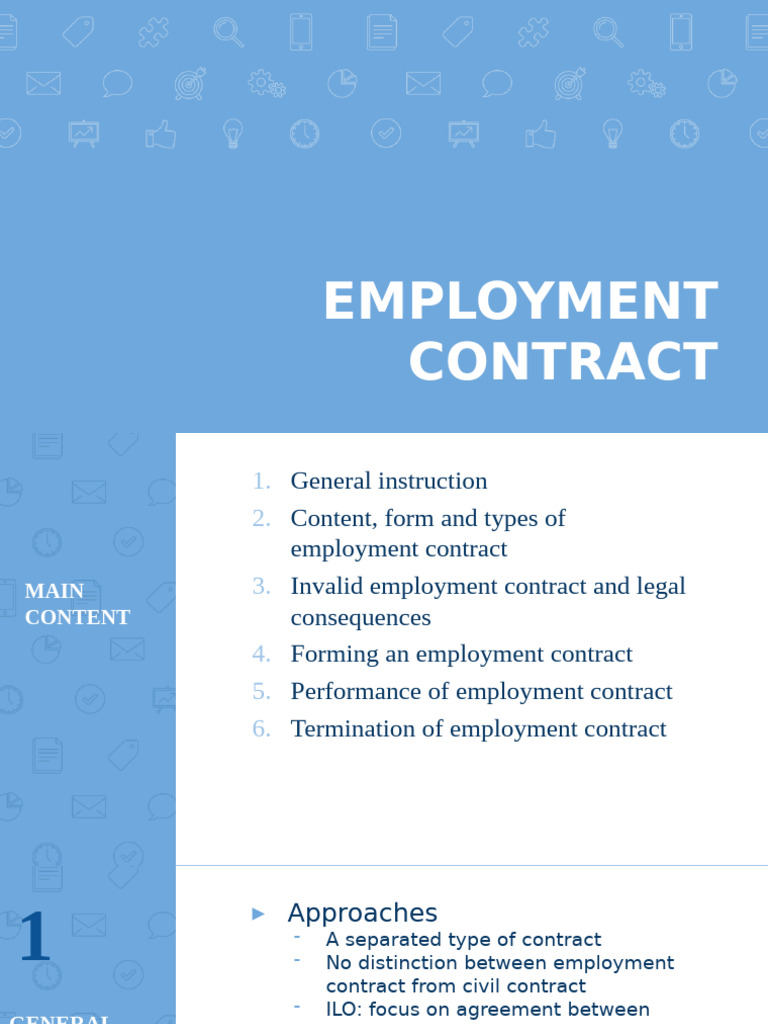 Employment Contract Guide: Key Elements | PDF | Employment | Justice