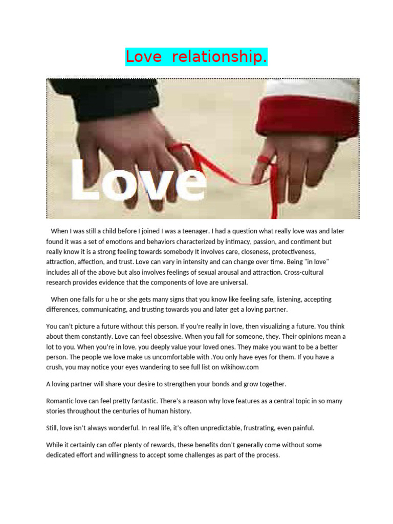 Understanding Love and Relationship Challenges | PDF | Love ...