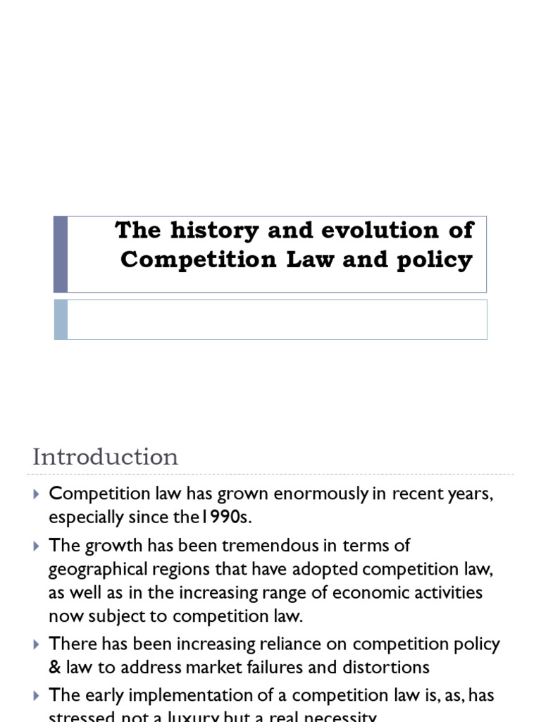 Competition Law Pdf Sherman Antitrust Act Competition Law