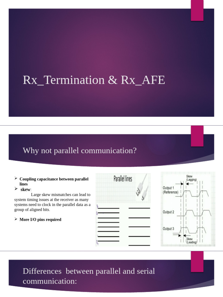 Rx Termination and AFE Design Overview | PDF | Transmission Line ...