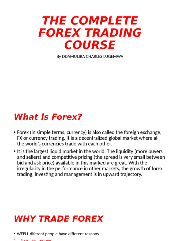 Complete Forex Trading Course Guide | PDF | Foreign Exchange Market ...
