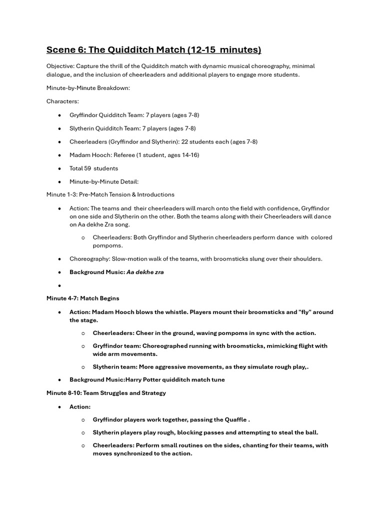Hogwarts Cheerleaders Energize Quidditch | PDF | Harry Potter