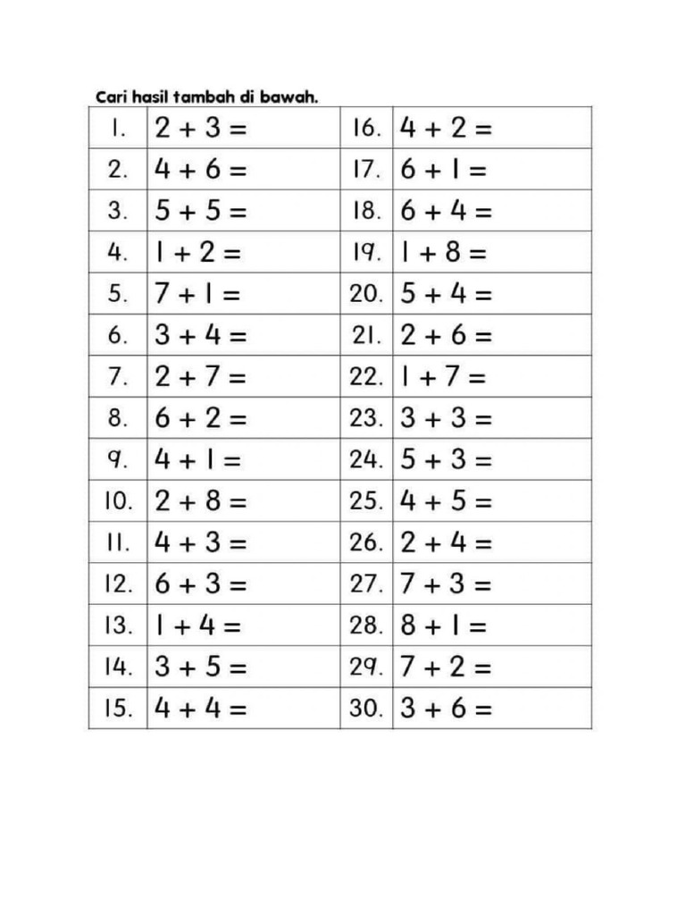Math Worksheet | PDF