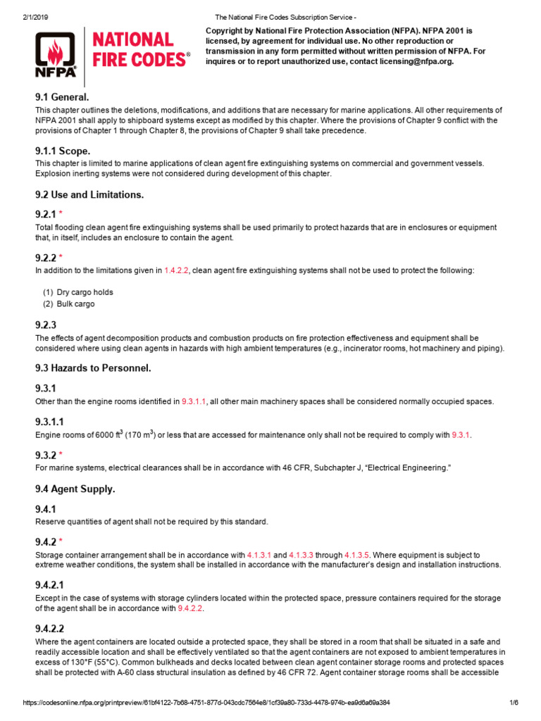 Marine Fire Extinguishing Systems Guide | PDF | Pipe (Fluid Conveyance ...