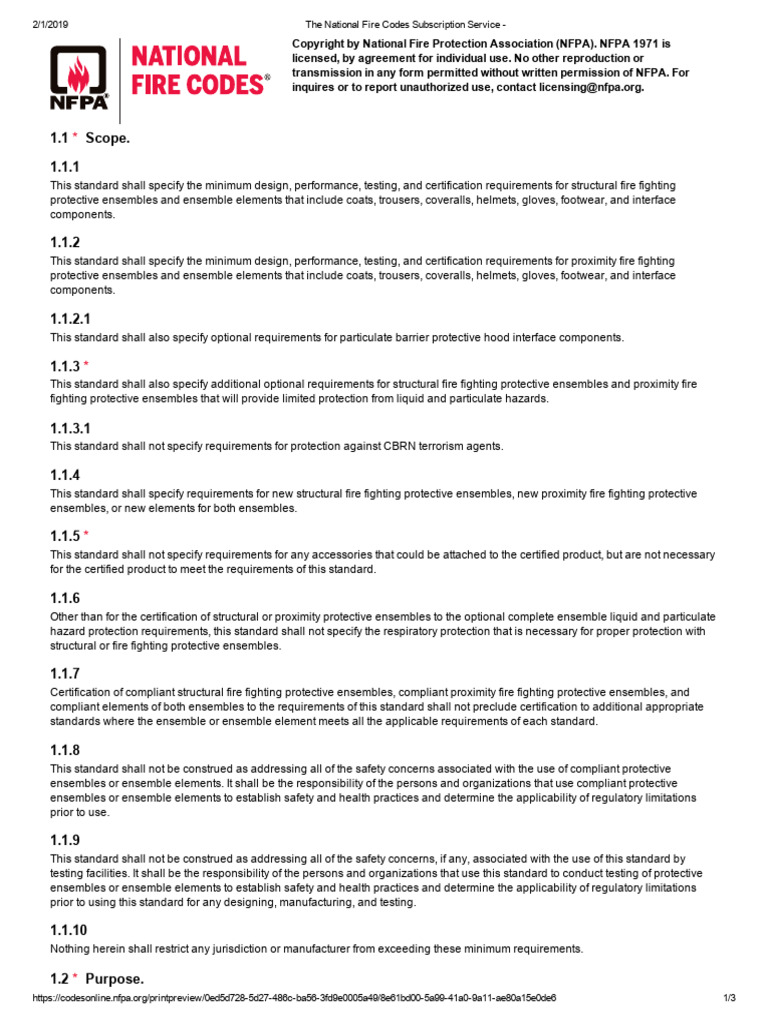 Fire Fighting Protective Standards Guide | PDF | Firefighting ...