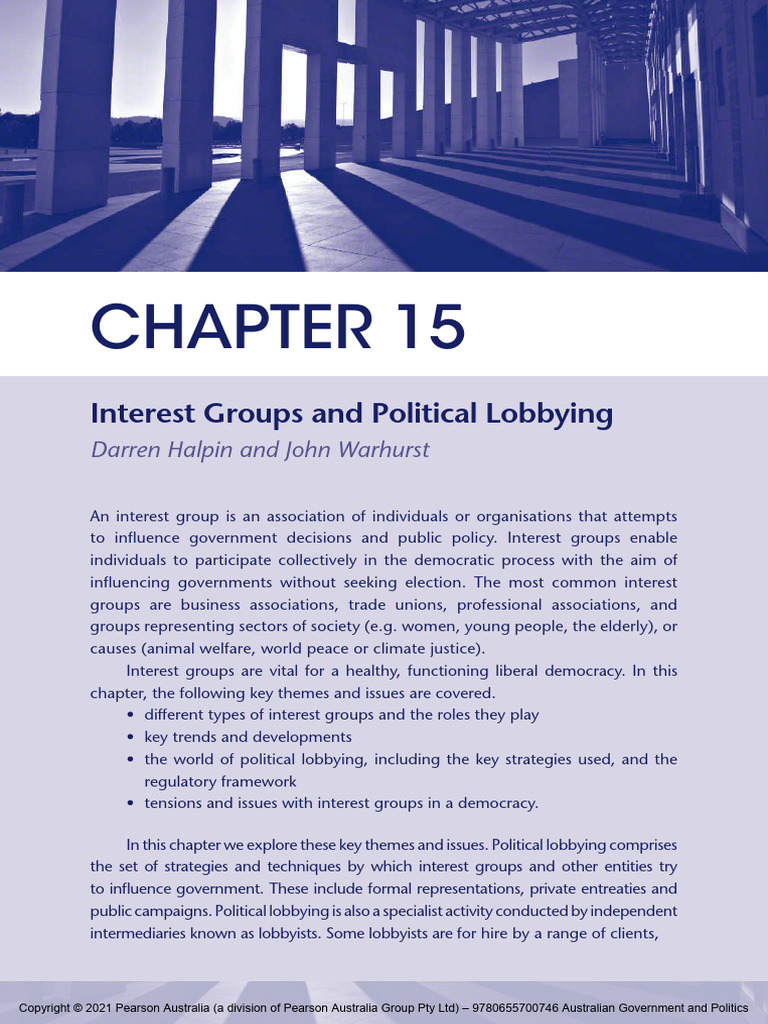 Interest Groups and Political Lobbying | PDF | Charitable Organization ...