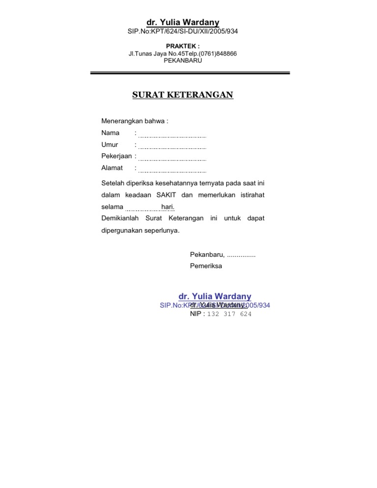 Surat Keterangan Sakit Puskesmas Pdf Anti Feixista
