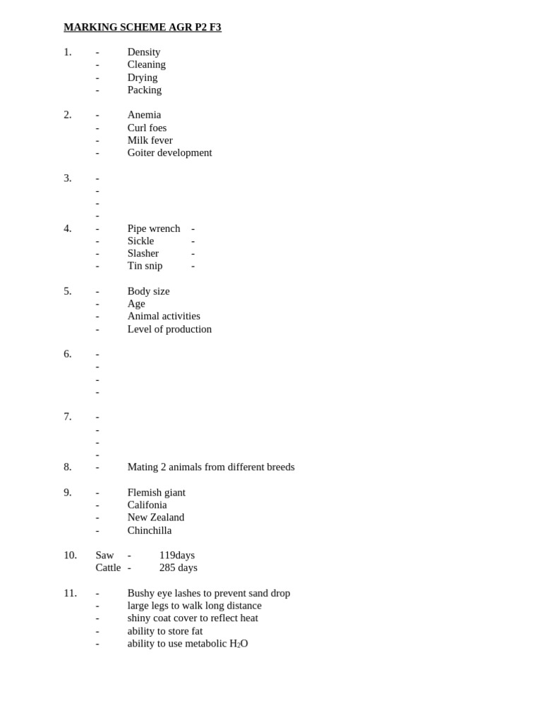 Agriculture P2 Form 3 End Term 1 Exam 2021 Teacher - Co .Ke | PDF | Yolk