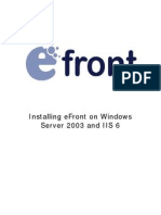Installing Efront On Windows Server 2003 and IIS 6 - 1
