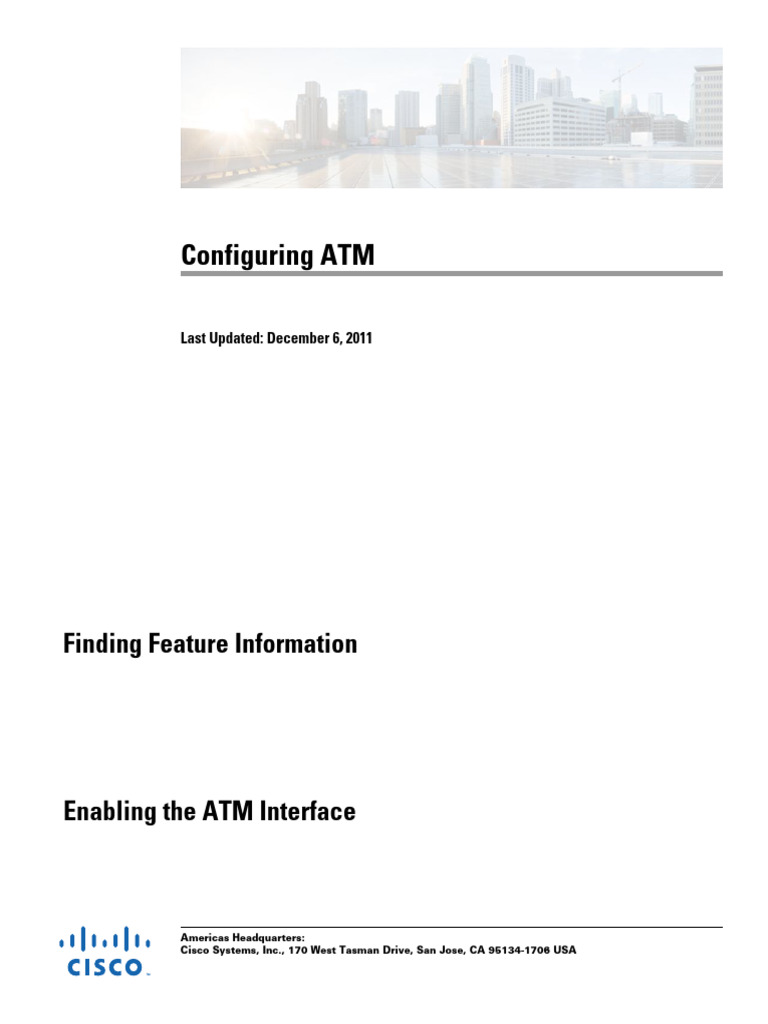 ATM Configuration for Cisco ASR 1000 | PDF | Asynchronous Transfer Mode ...