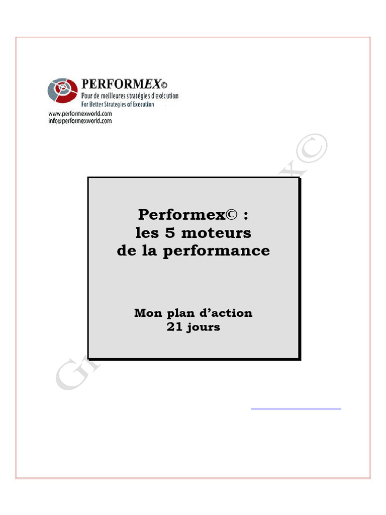 Grille Performex : Évaluer la Performance | PDF | Évolution de carrière ...