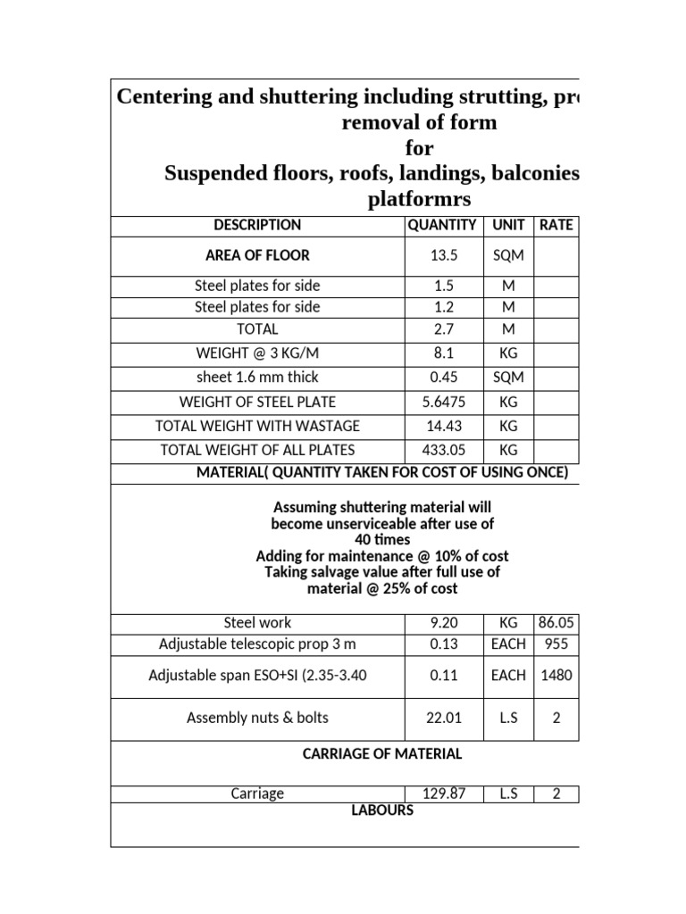 Slab Formwork | PDF | Structural Engineering | Building