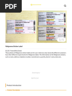 Walgreens Prescription Label Templates | PDF | Career & Growth | Business