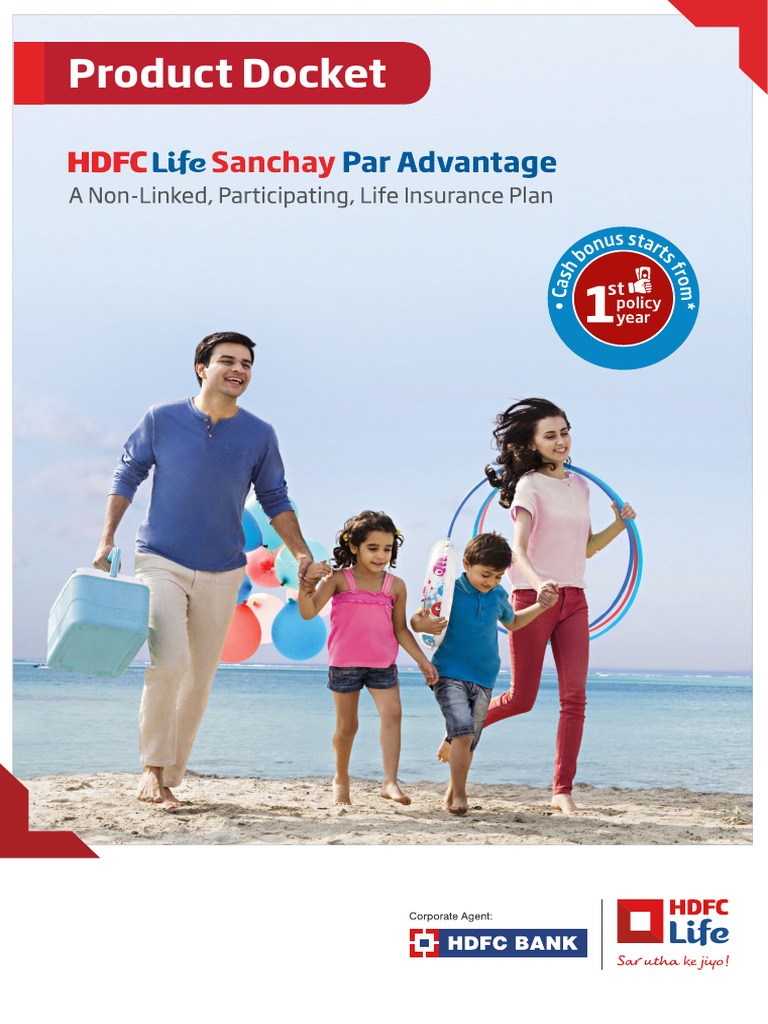 HDFC Life Sanchay Par Docket | PDF | Life Insurance | Insurance