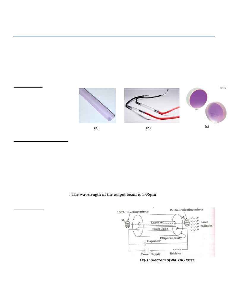Nd Yag Laser Pdf Laser Materials Science