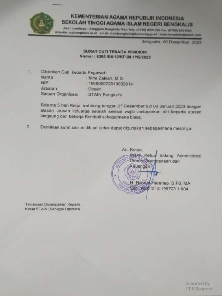 Surat Cuti 2023 Akhir Aja Compressed Pdf