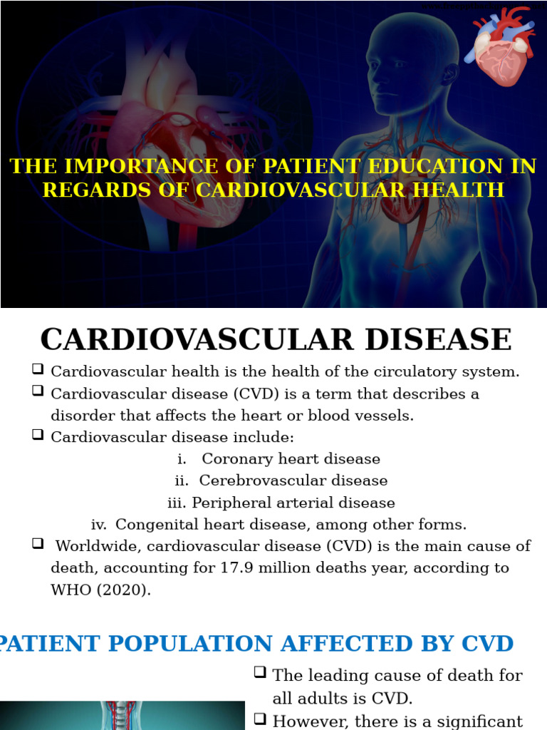 The Importance of Patient Education in Regards of Cardiovascular Health ...