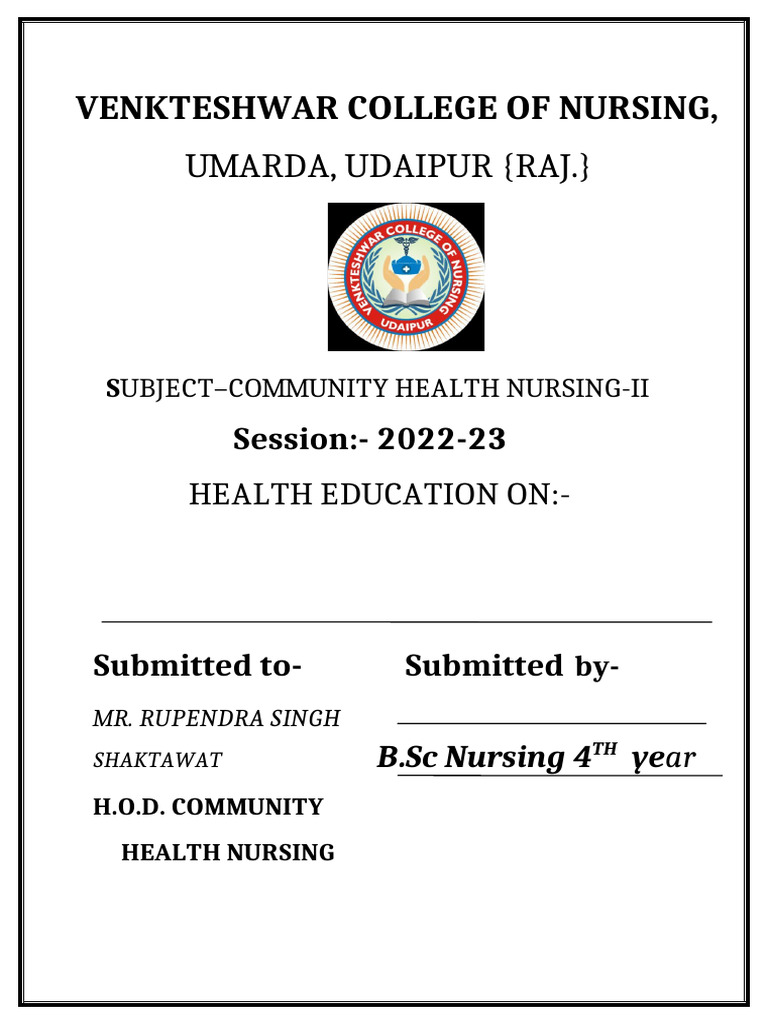 B.SC 4th Year CHN | PDF