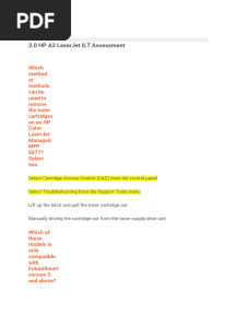 2.0 HP A3 LaserJet ILT Assessment