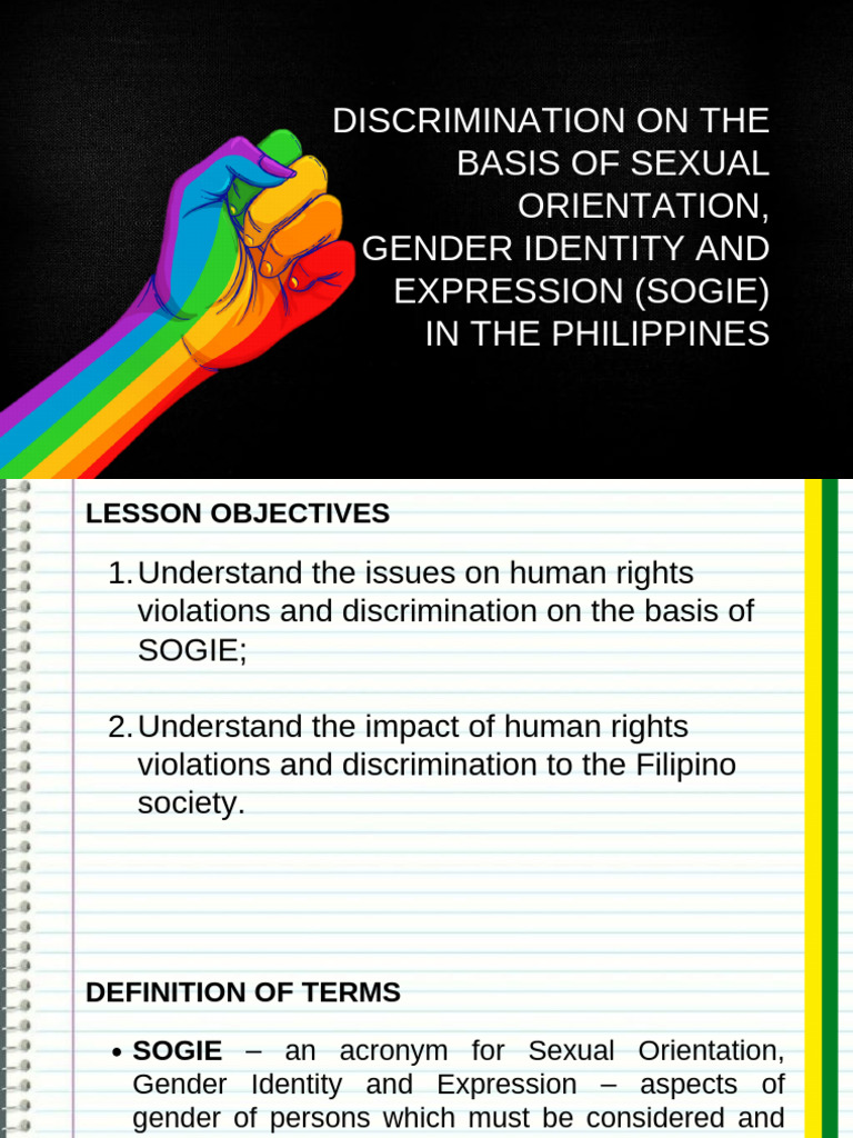 SOGIE Bill and Discrimination in the Philippines | PDF | Discrimination ...