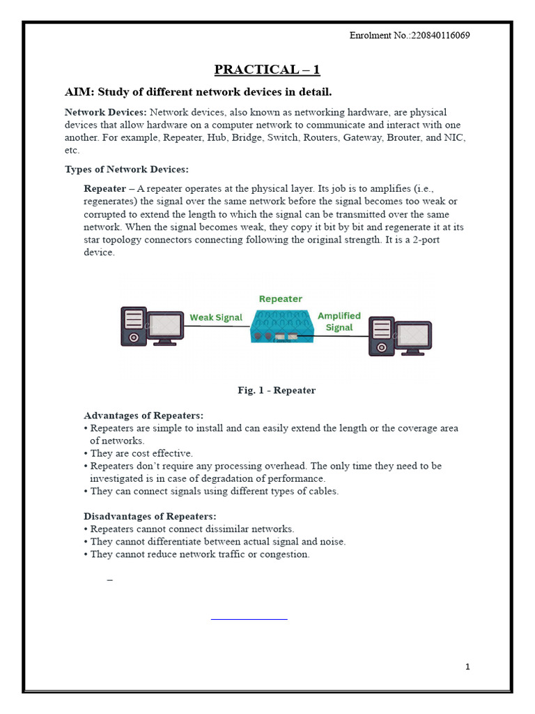 Types of Network Devices Explained | PDF | Network Switch | Computer ...