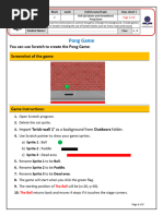 Create a Ping-Pong Game in Scratch | PDF | Table Tennis | Human ...