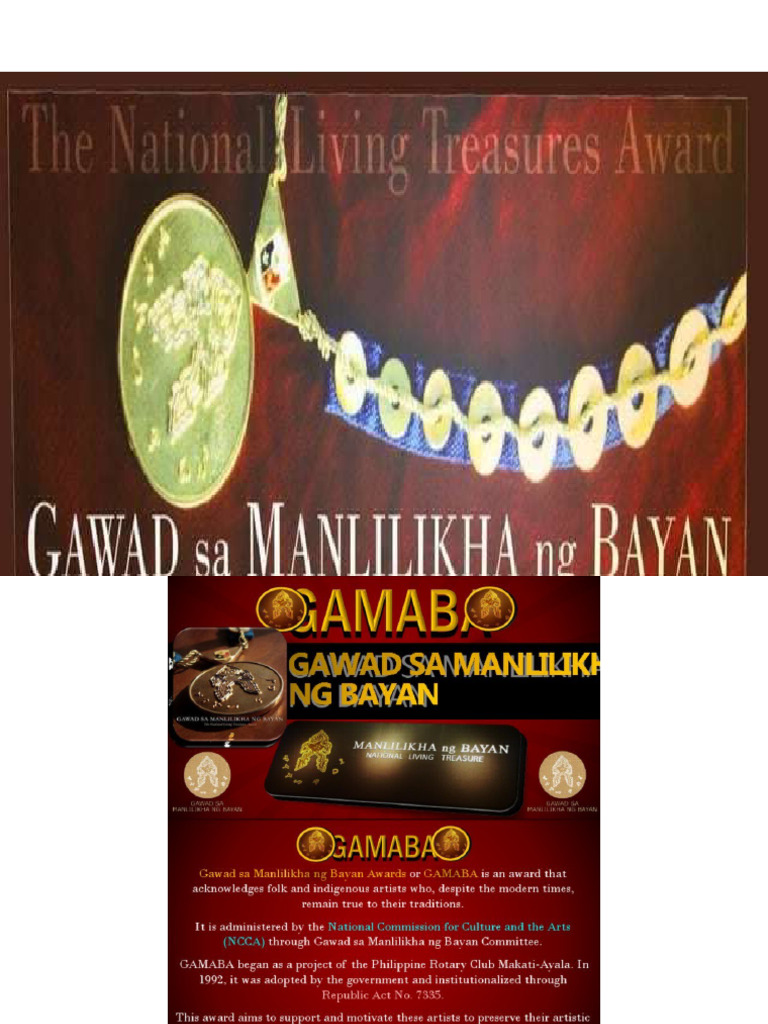 Gamaba National Living Trasures Award 2 | PDF