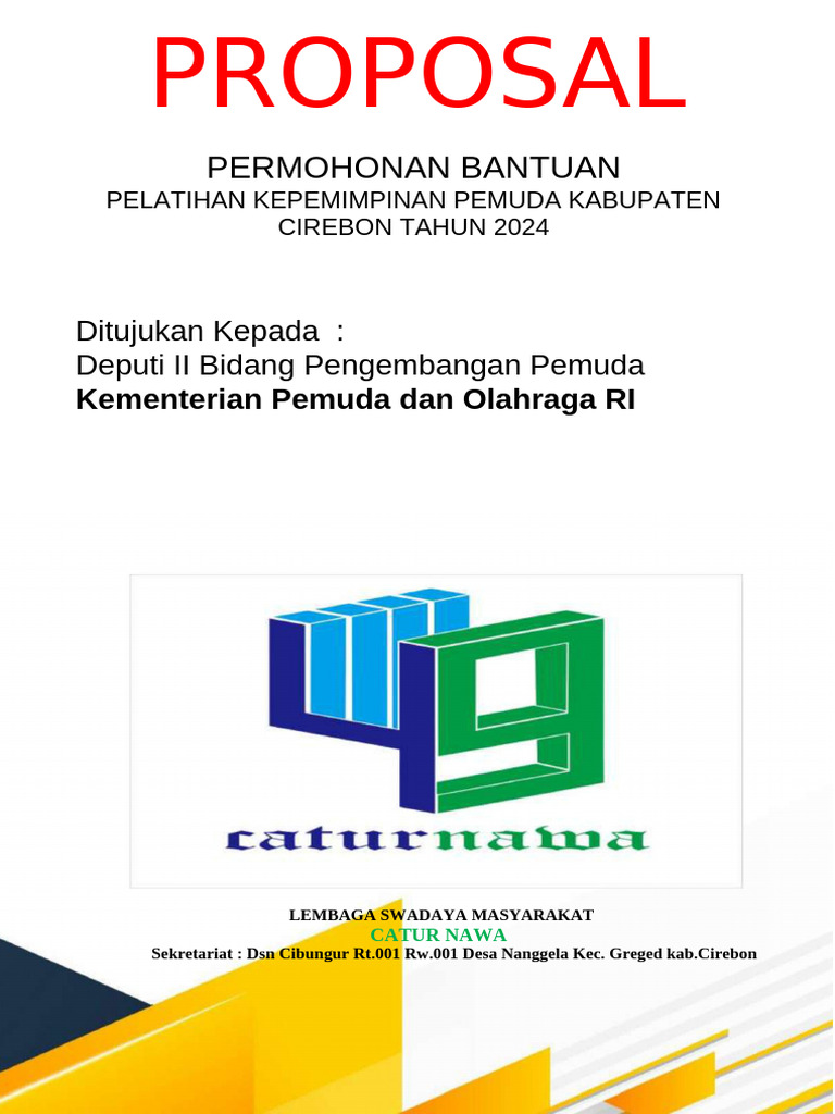 Pelatihan Kepemimpinan Pemuda 2024 | PDF | Bisnis | Ilmu Sosial