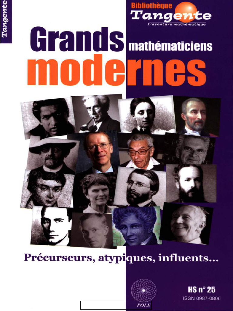 Grands mathématiciens modernes et précurseurs | PDF | Mathématiques