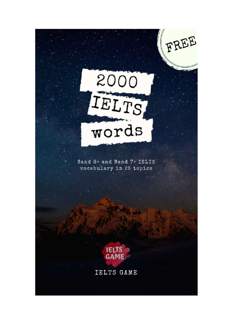 Ielts Vocabulary Pdf 2000 Words Pdf