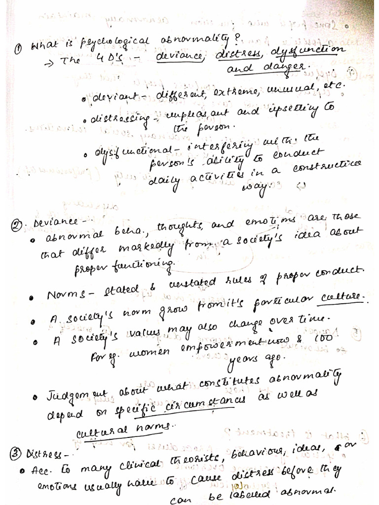 Paper 1 Unit II Mental Health and Illness PDF | PDF