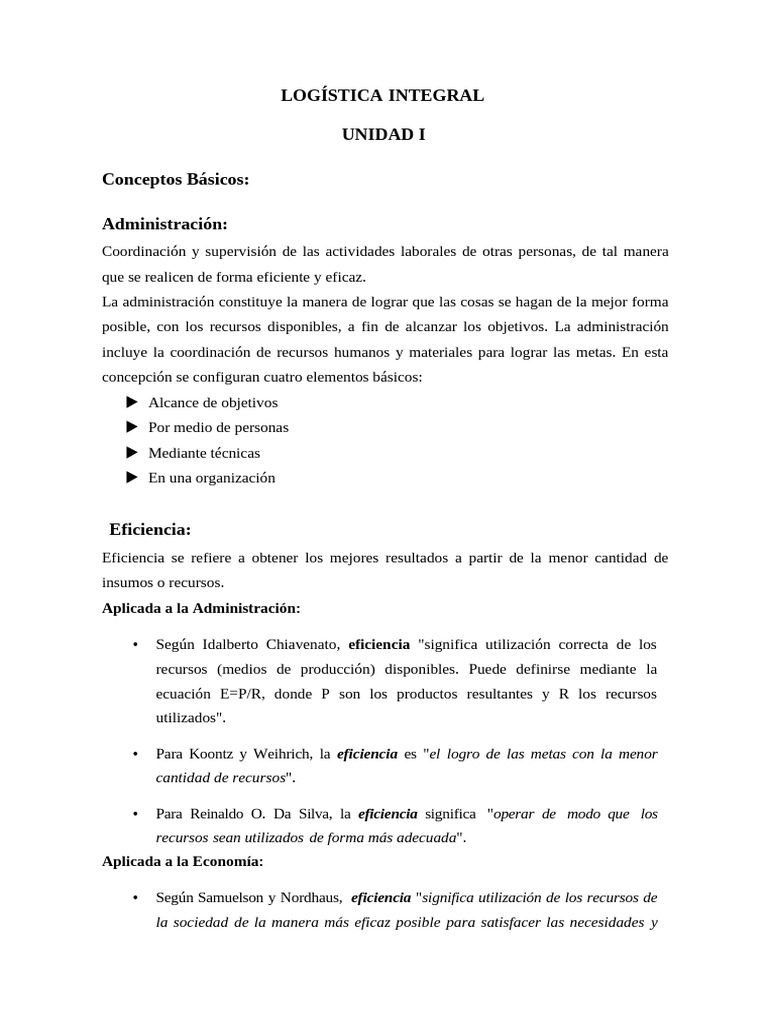 Fundamentos de Logística Integral | PDF | Logística | Business