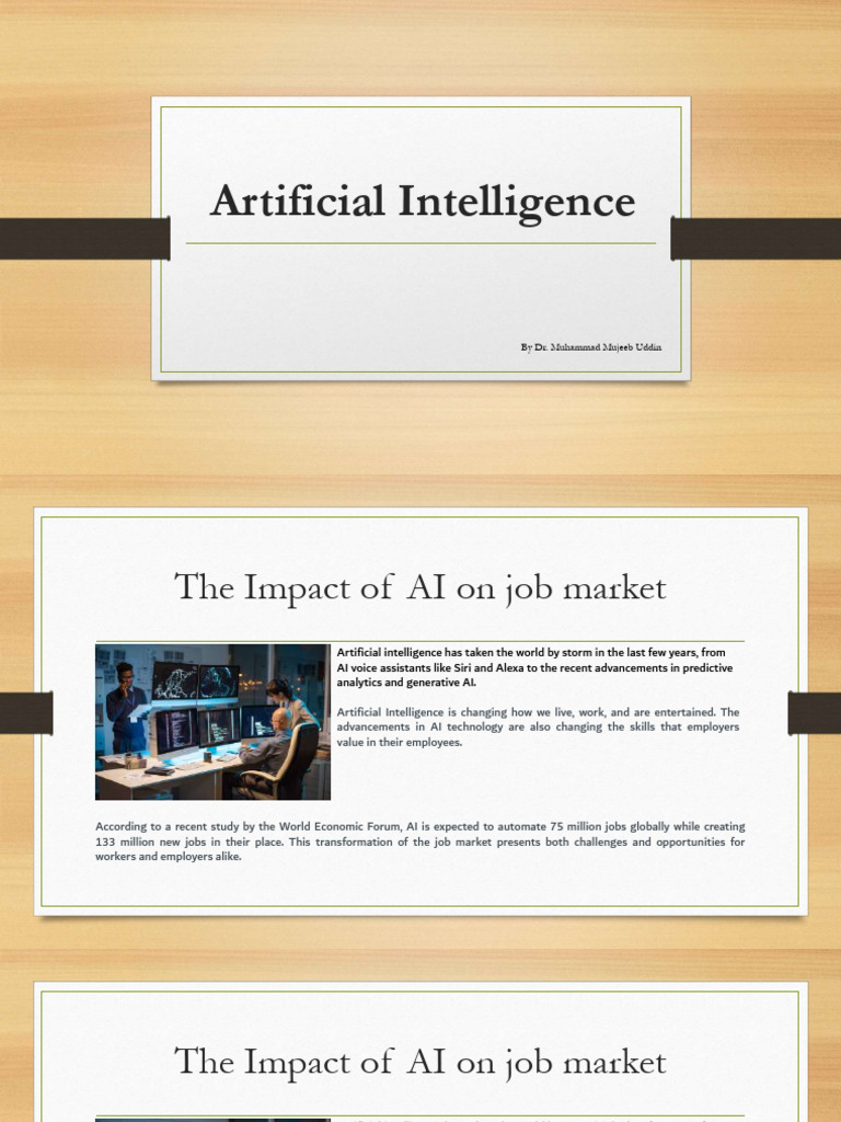 AI's Impact on Jobs and Career Paths | PDF | Artificial Intelligence ...