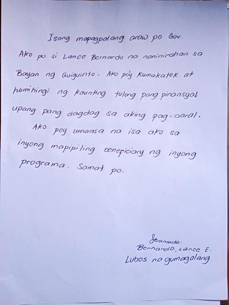 Letter For Gov | PDF