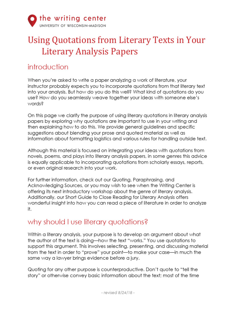 Literary Quotations | PDF | To The Lighthouse | Punctuation