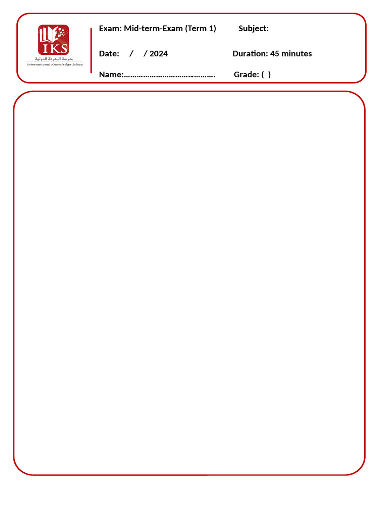 Exam Format | PDF