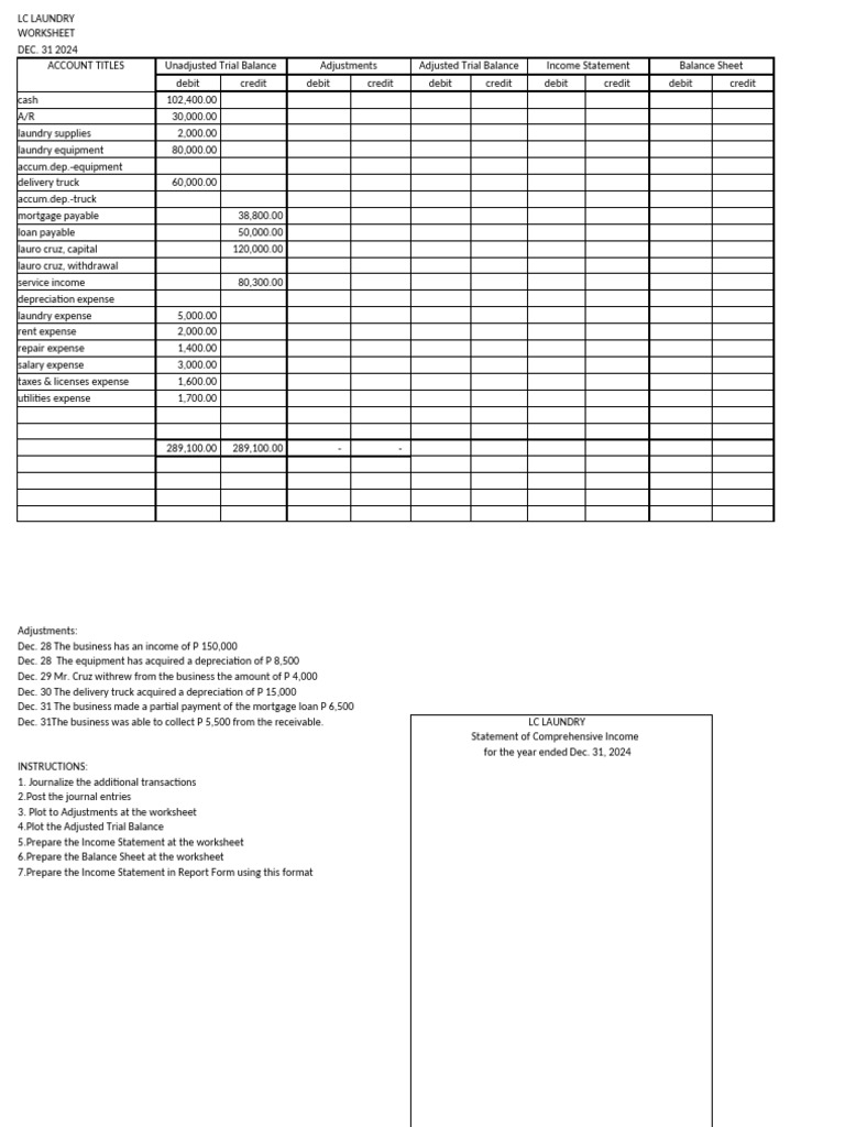 1 Blank Worksheet | PDF | Home & Garden