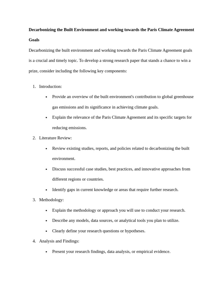 Decarbonizing the Built Environment | PDF | Climate Change Mitigation ...