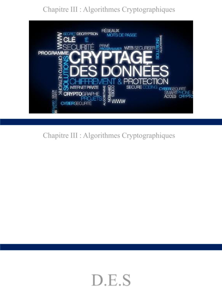 Algorithmes de Cryptographie DES et AES | PDF | Cryptographie ...
