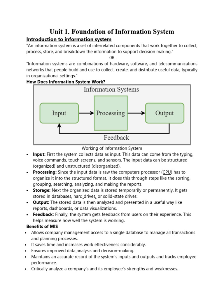 Introduction to Information Systems | PDF | Information | Computer Network