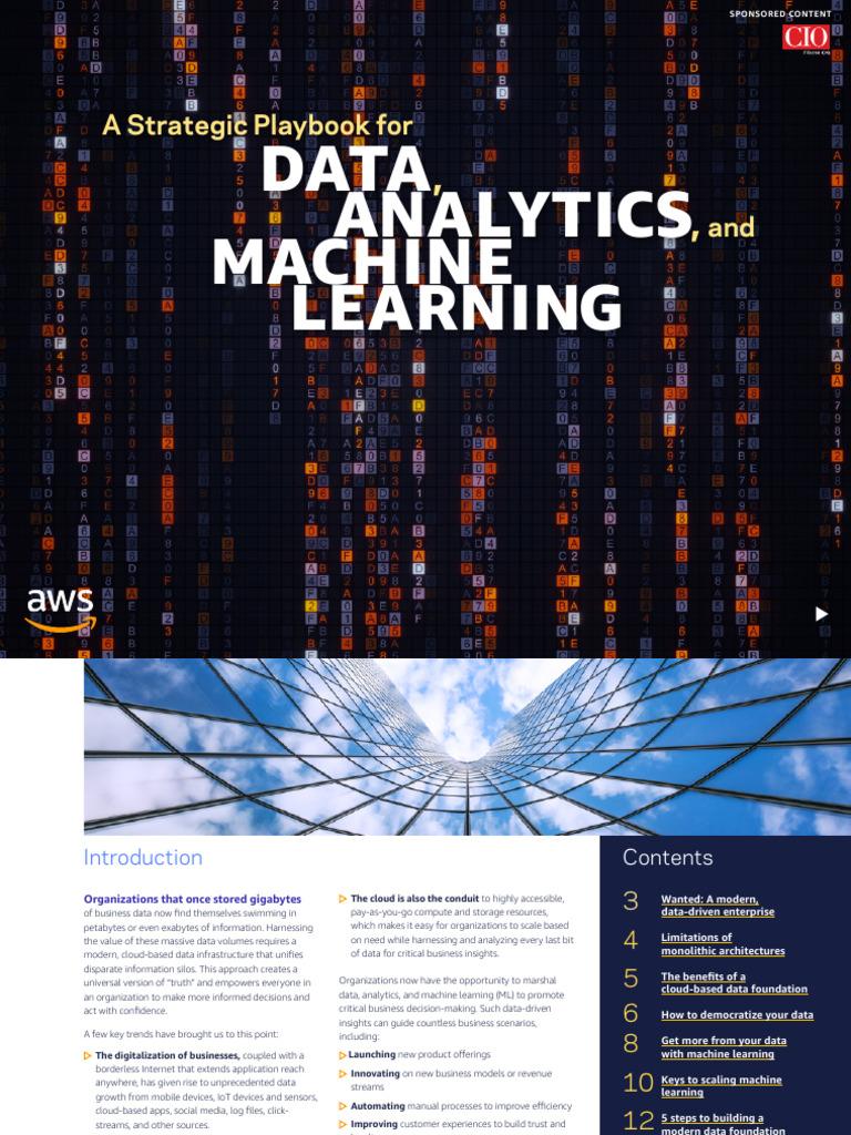 Data Analytics & ML Playbook | PDF | Cloud Computing | Machine Learning