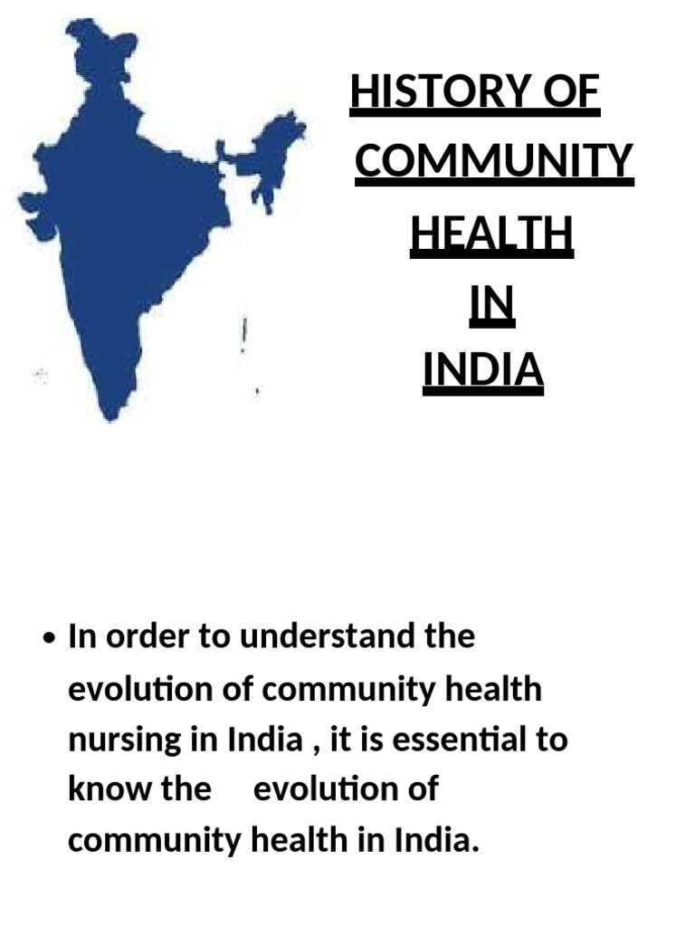 History of Community Health IN India | PDF | Preventive Healthcare ...