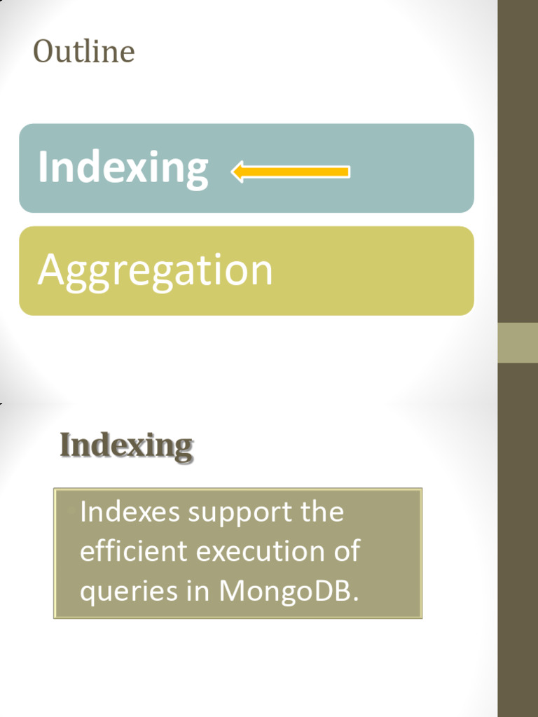 MongoDB Indexing and Aggregation Guide | PDF | Database Index | Mongo Db