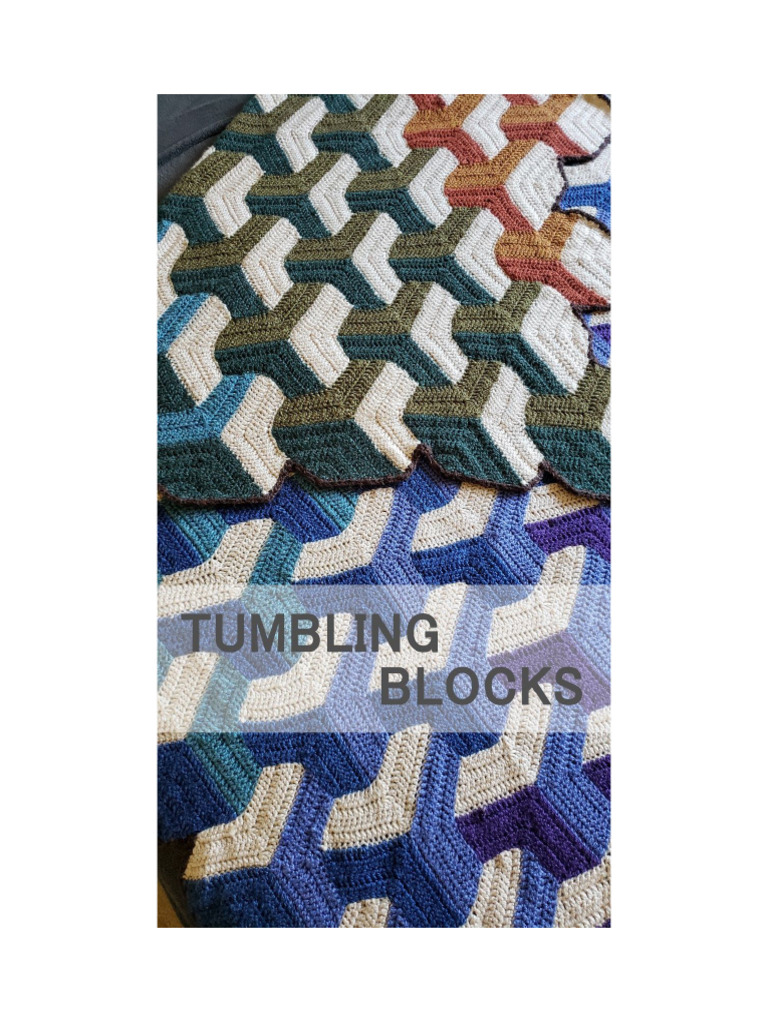 Free Tumbling Blocks Crochet Pattern | PDF | Crochet | Weaving