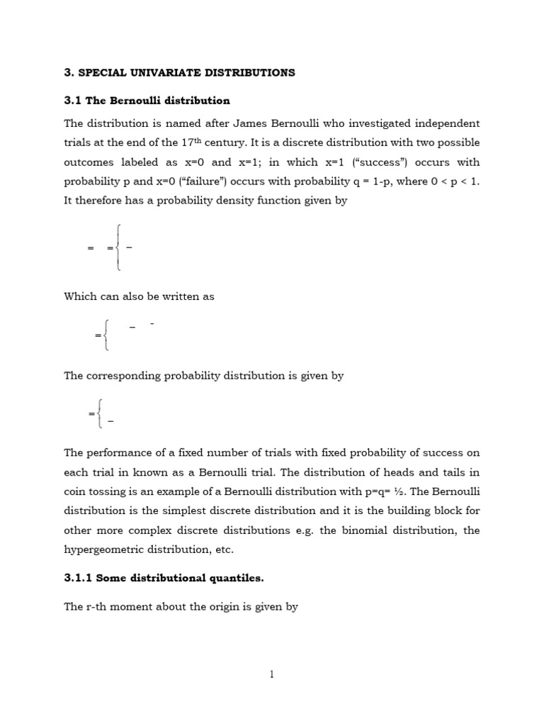 Week 5 Notes | PDF | Probability Distribution | Statistical Models