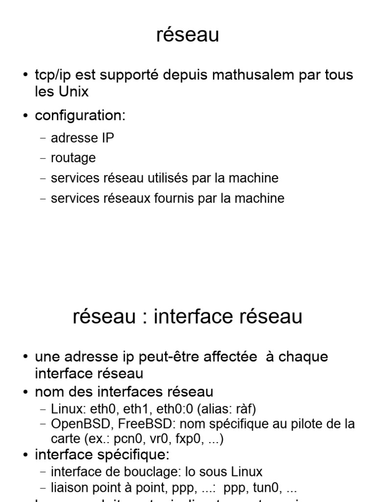 Configuration et gestion des réseaux IP | PDF | Routage | Routeur